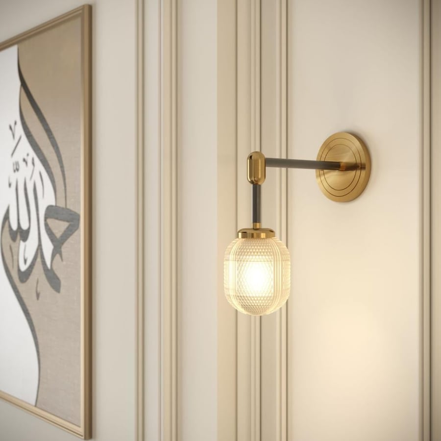 Modern Transparent Glass Wall Light