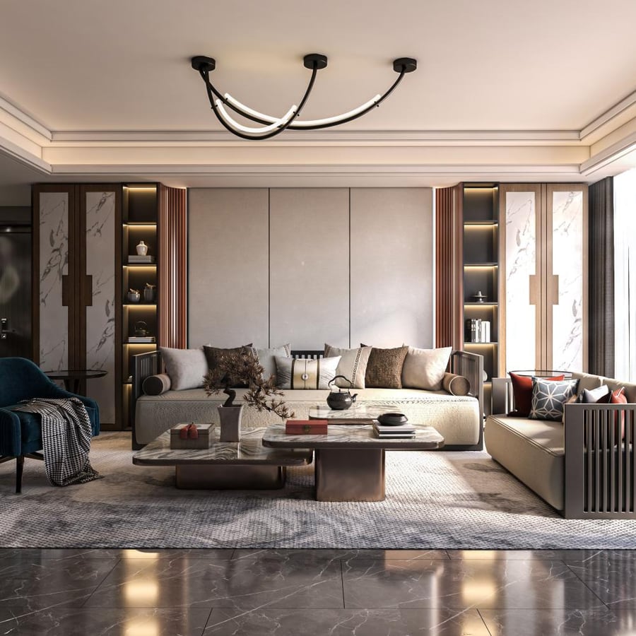 Long Warm LED Pendant Light – 150 cm