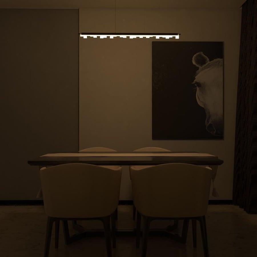 ثريا معلقة  LED متعرج