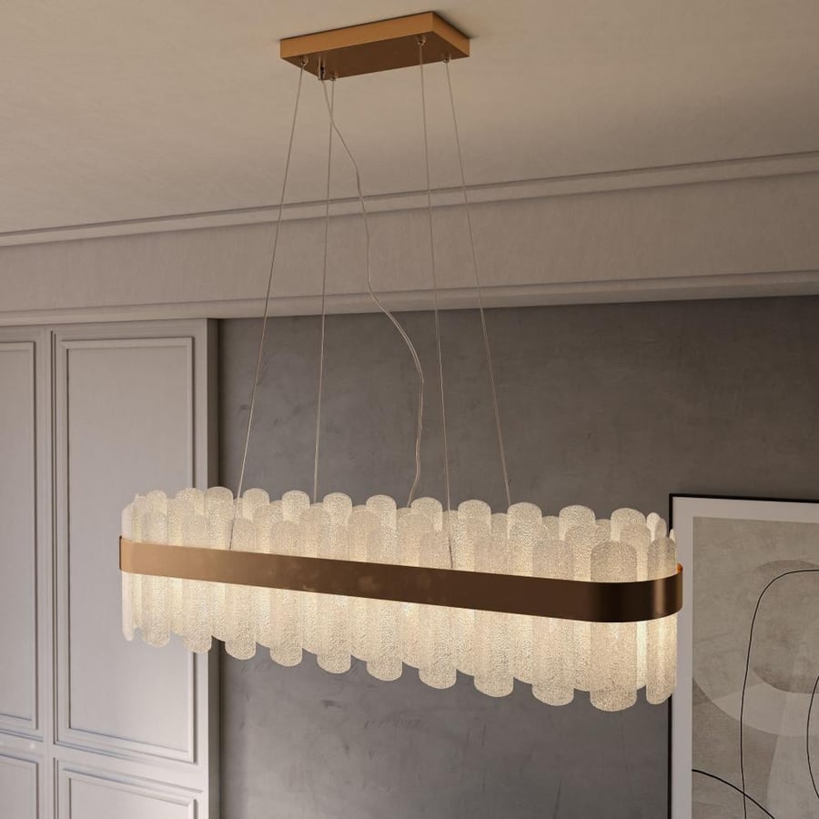 Oval Glass Chandelier 35*100 / 48332