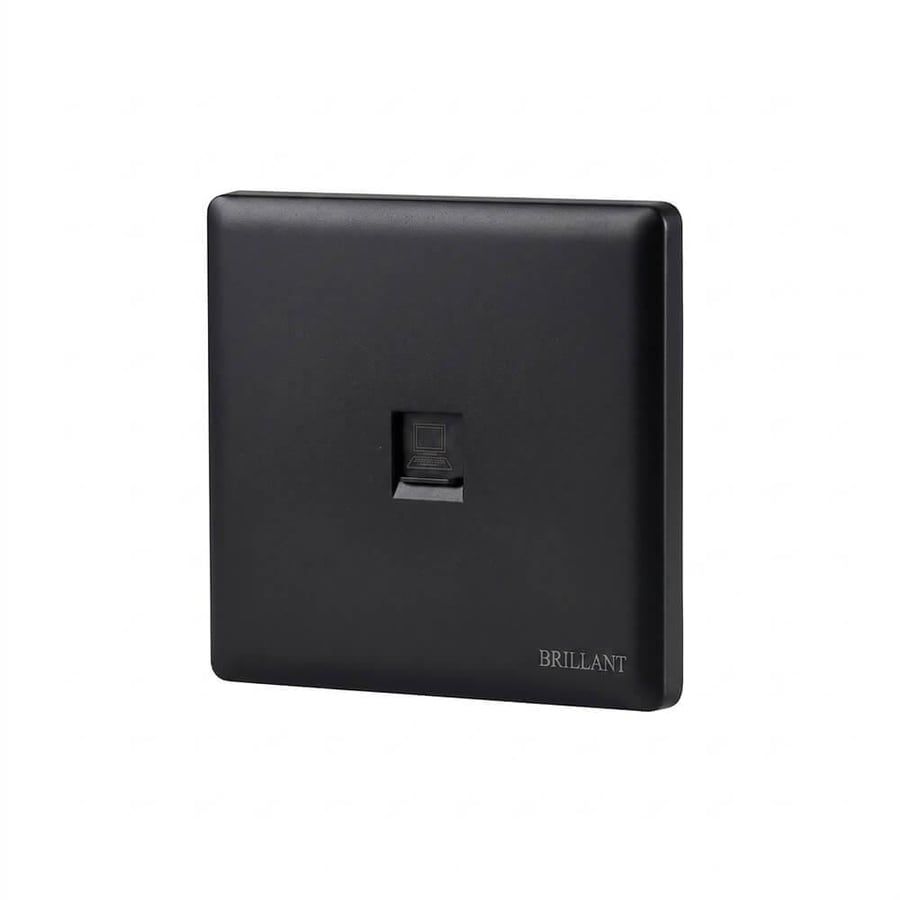 Telephone Socket – Brillant Black Lite