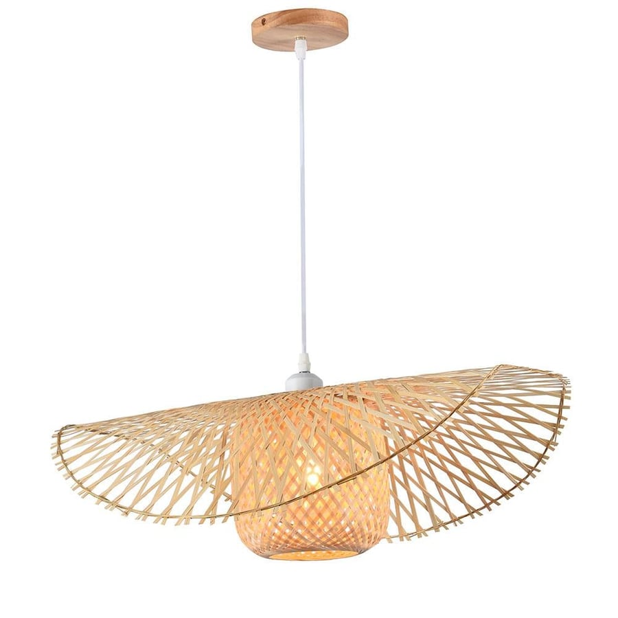 Rustic Hat-Style Pendant Light