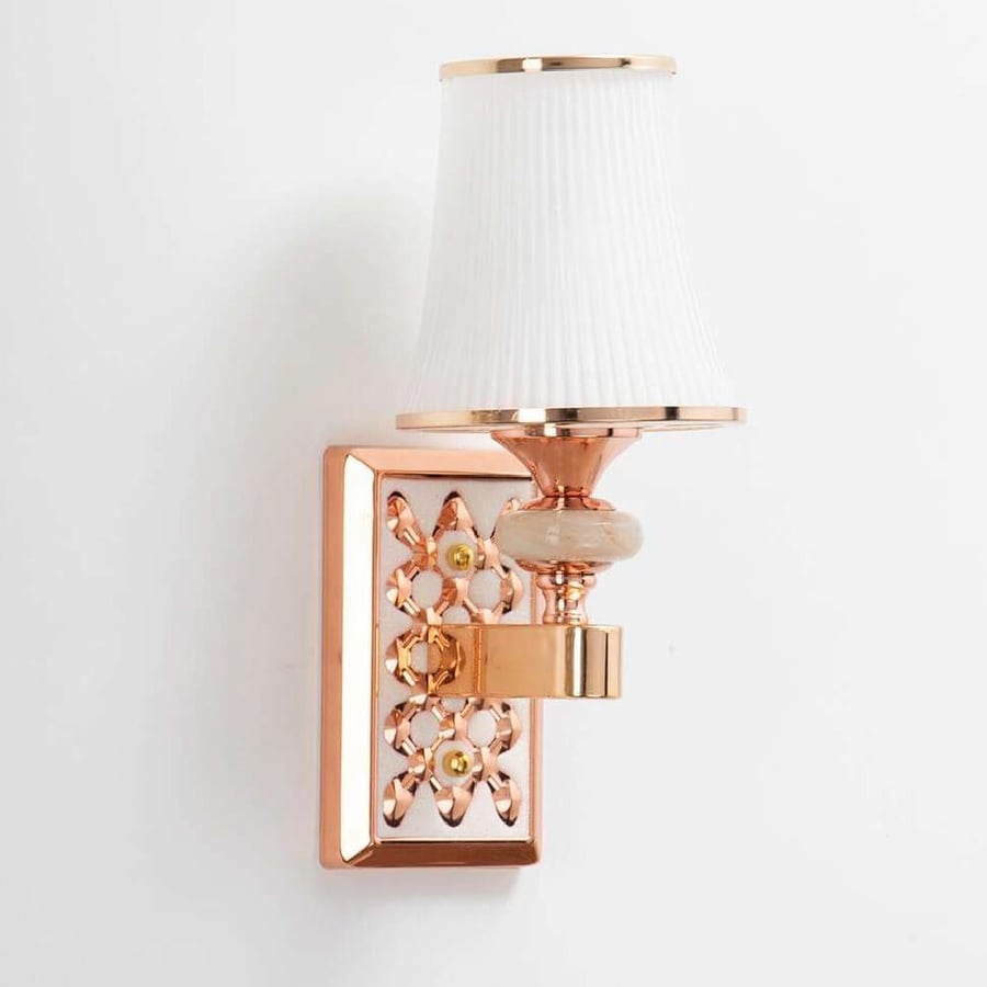 A classic, elegant wall lamp, in the shape of a lampshade
