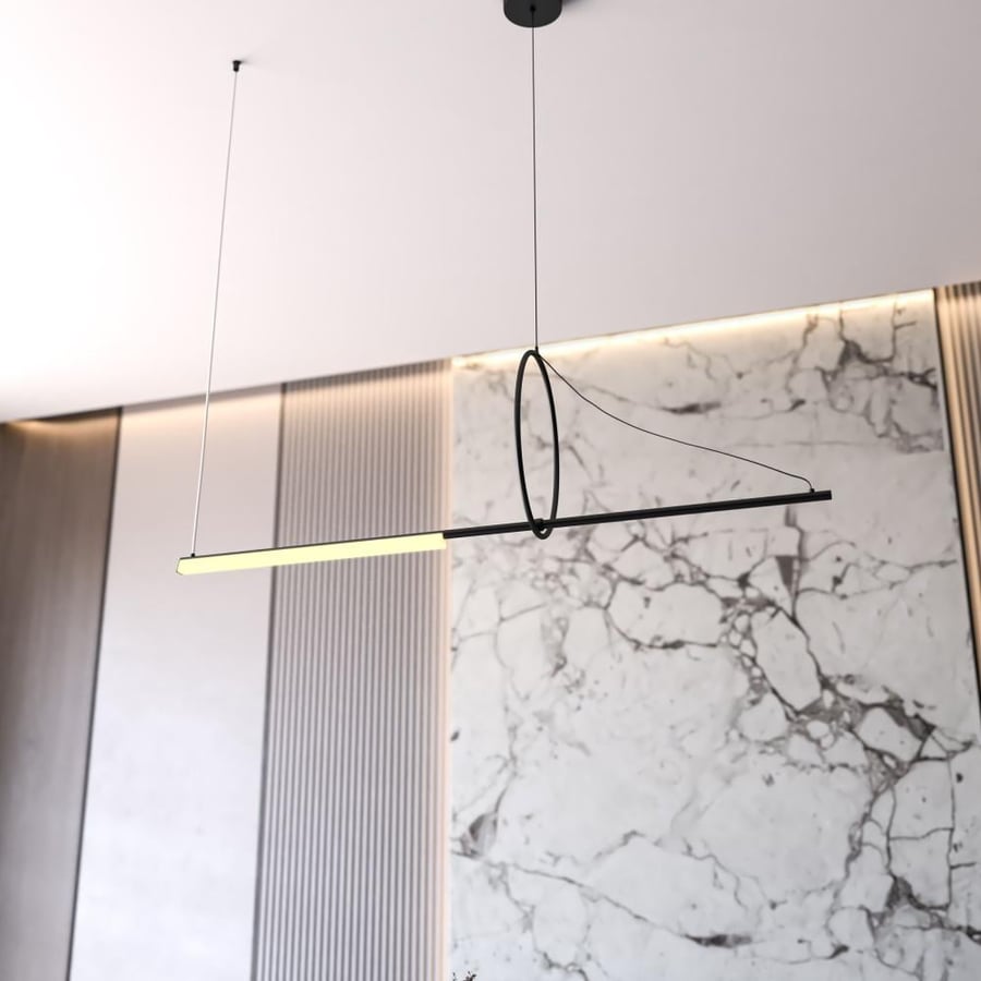 Linear and Circular LED Pendant Light – Warm 3000K