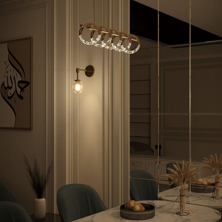 Modern Transparent Glass Wall Light