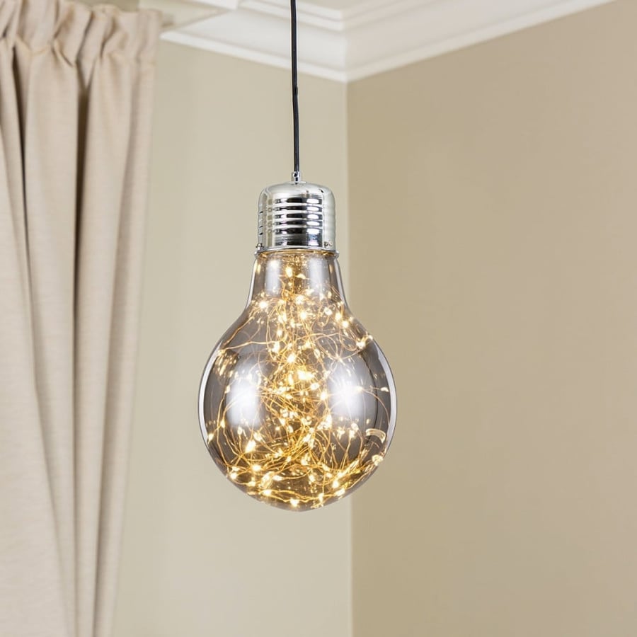 Glass LED Pendant Light Grey