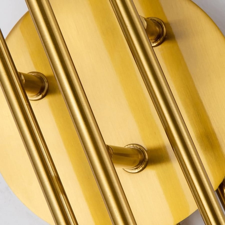 Modern Triple Wall Light in Golden Color