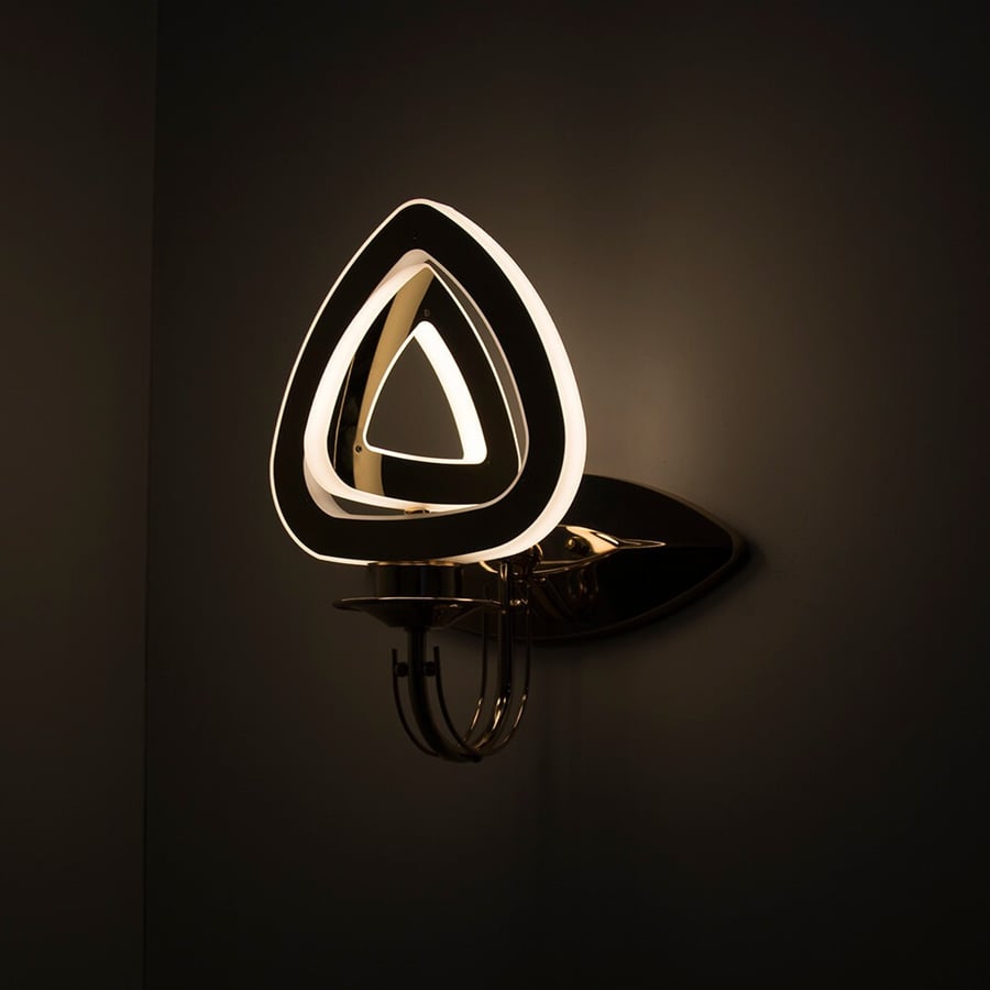 Interior modern appliqué with built-in LED lighting