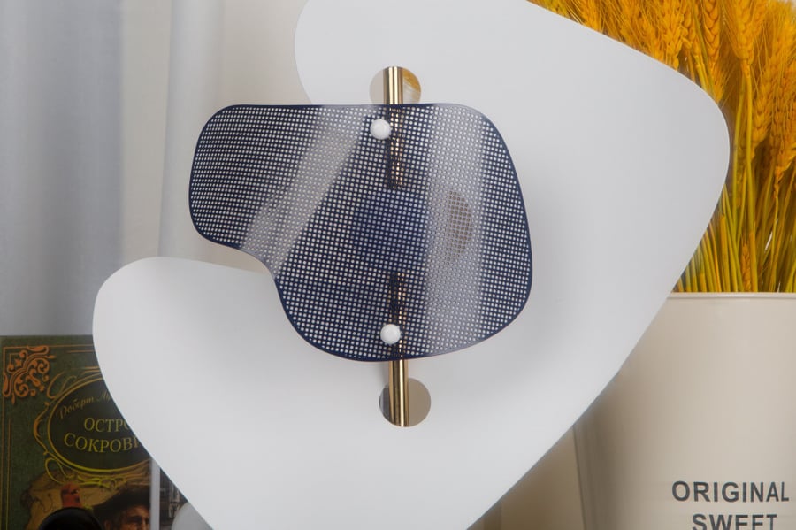 Classy lamp shade black grille 48627