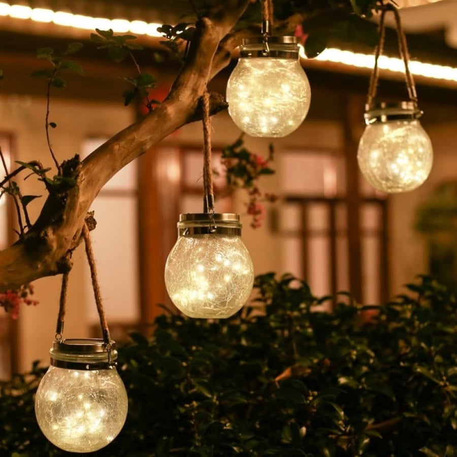 Round Decorative Lighting with Rope - Solar Energy 48625