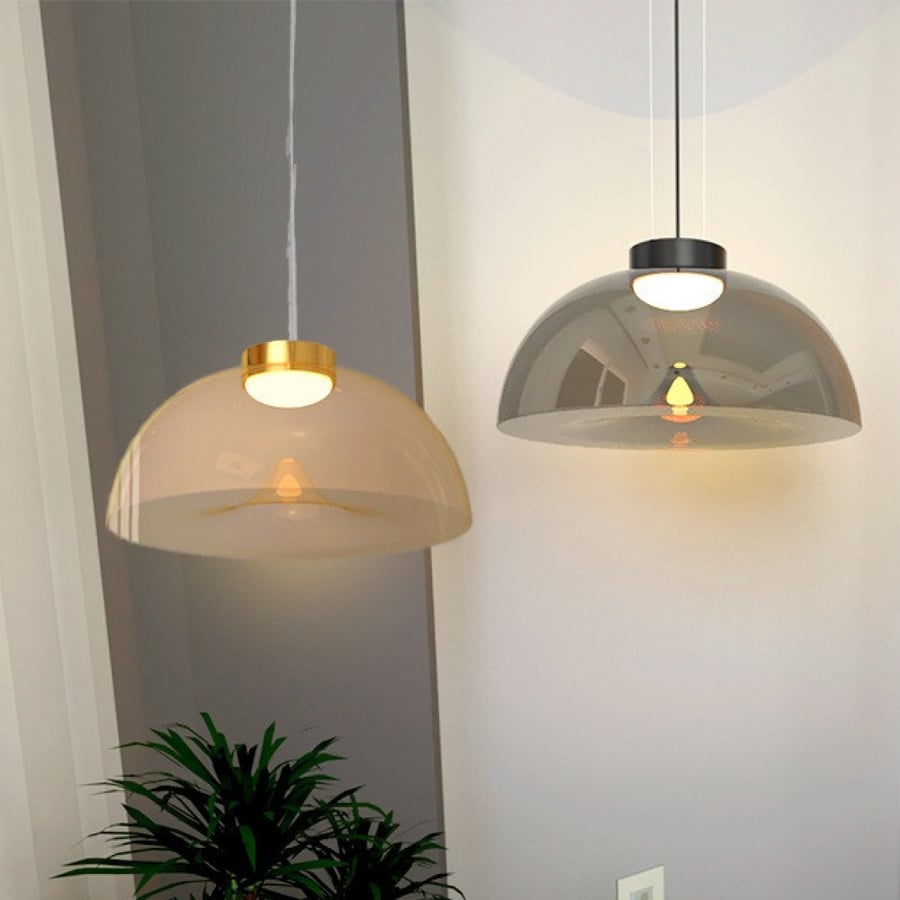 Modern Circular Glass Pendant Light