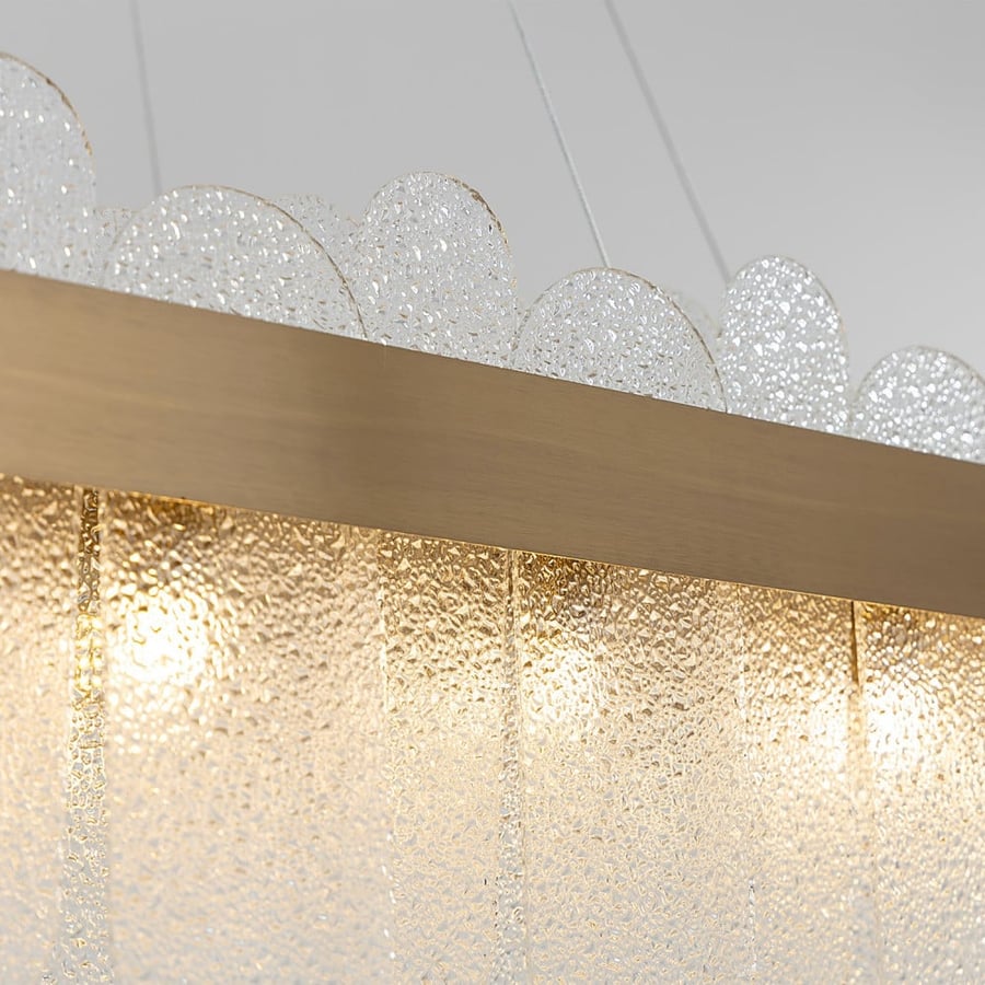 Oval Glass Chandelier 35*100 / 48332