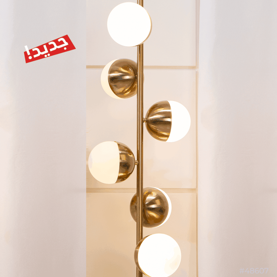Floor lamp golden 6 lamps M 48607