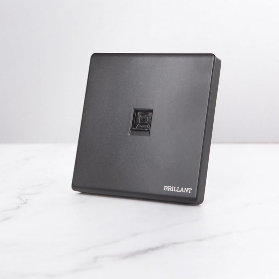Brillant Modern Black Network Socket
