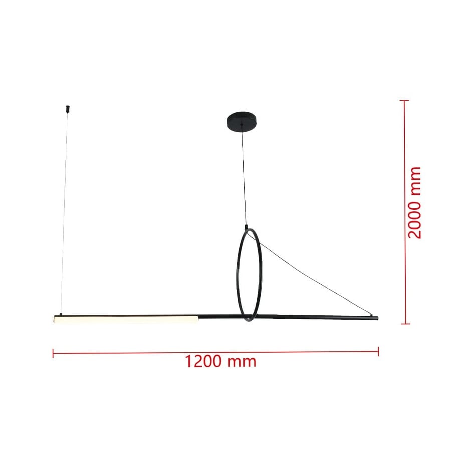 Linear and Circular LED Pendant Light – Warm 3000K