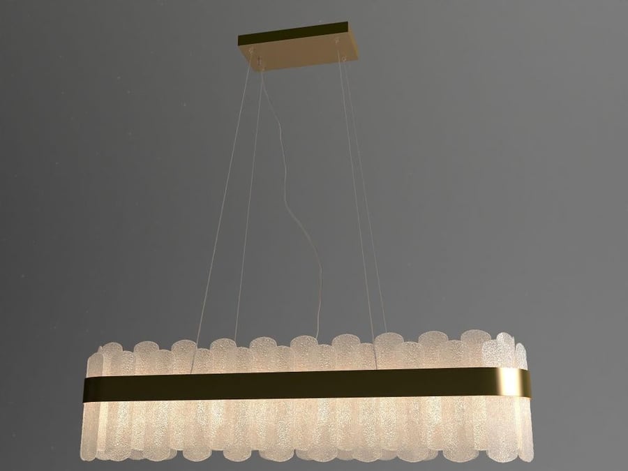 Oval Glass Chandelier 35*100 / 48332
