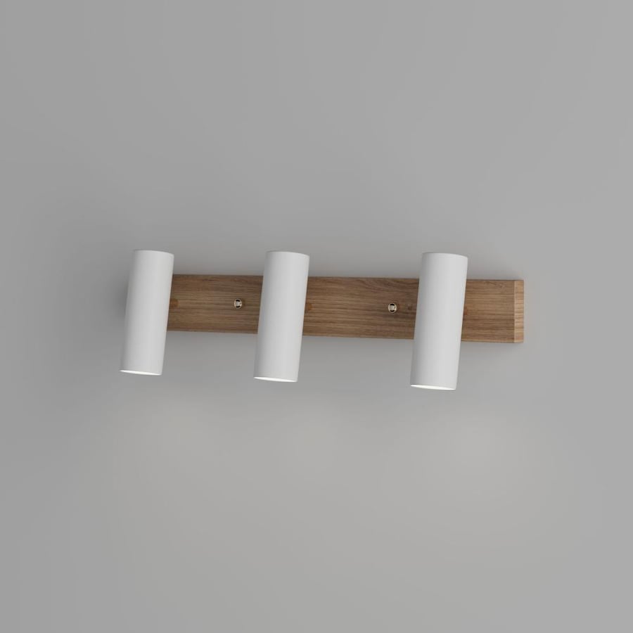 Wall Light Wooden Spot with Adjustable Lamps