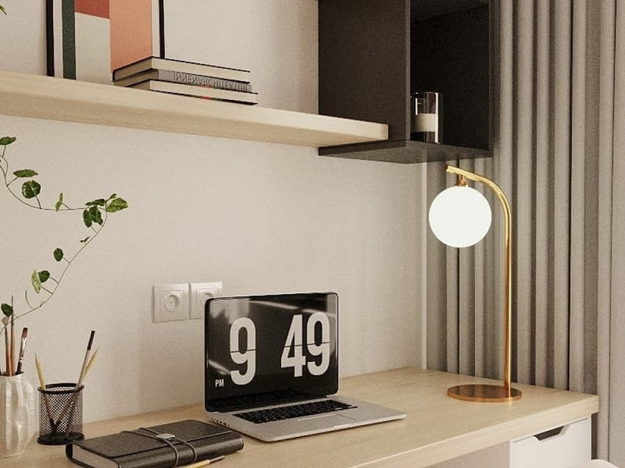Modern luxury gold lampshade with a glass ball