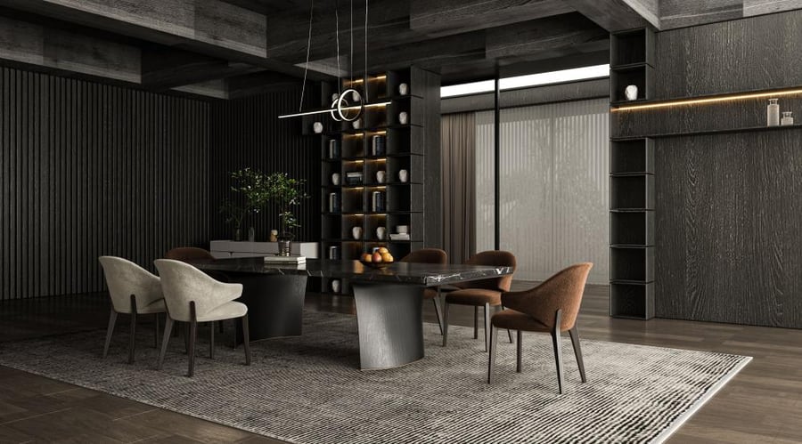 Modern Dual-Ring LED Ceiling Pendant Light