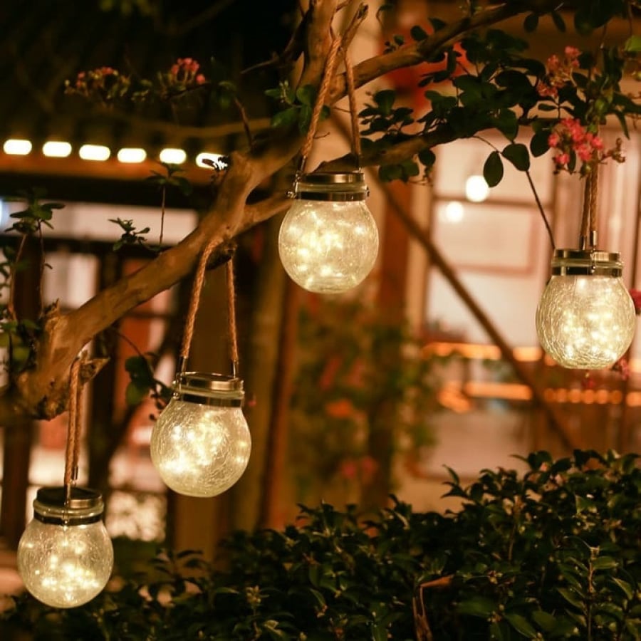 Round Decorative Lighting with Rope - Solar Energy 48625