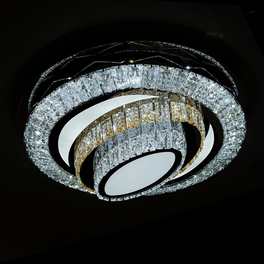 Latsh crystal chandelier, diameter 58 cm