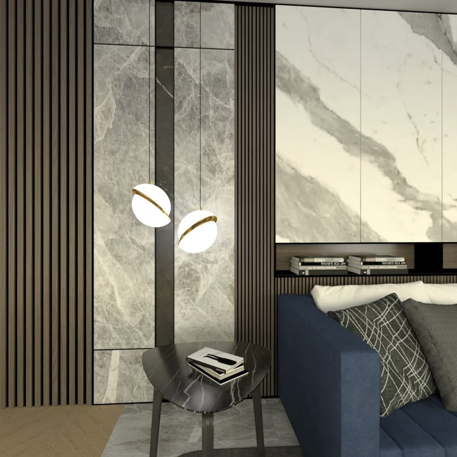 Modern Round Glass Pendant Lamp