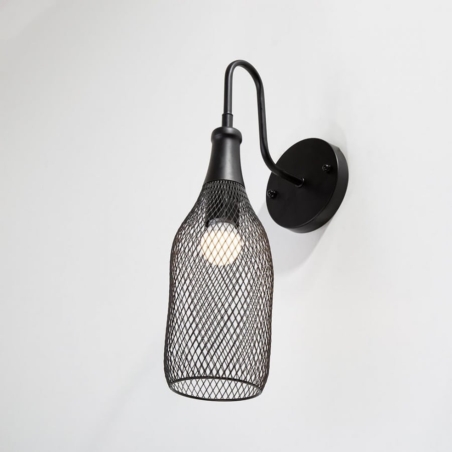 Classic Black Mesh Indoor Wall Light