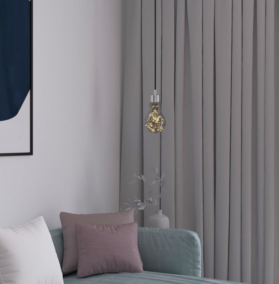 Glass LED Pendant Light Grey