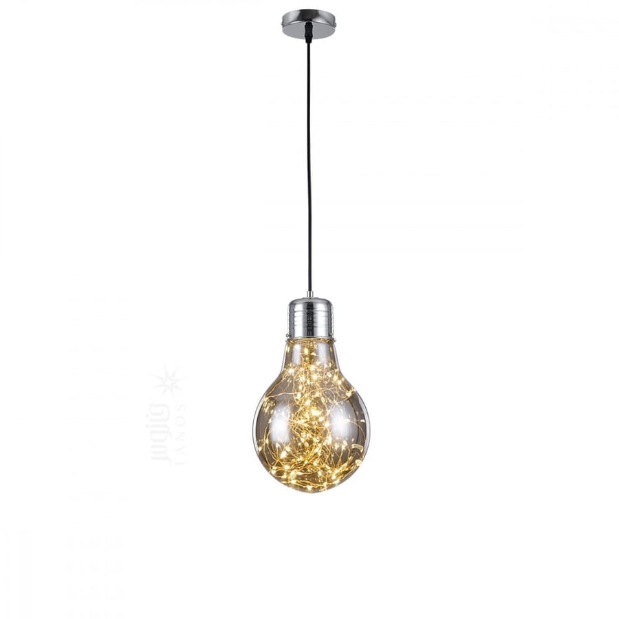 Glass LED Pendant Light Grey