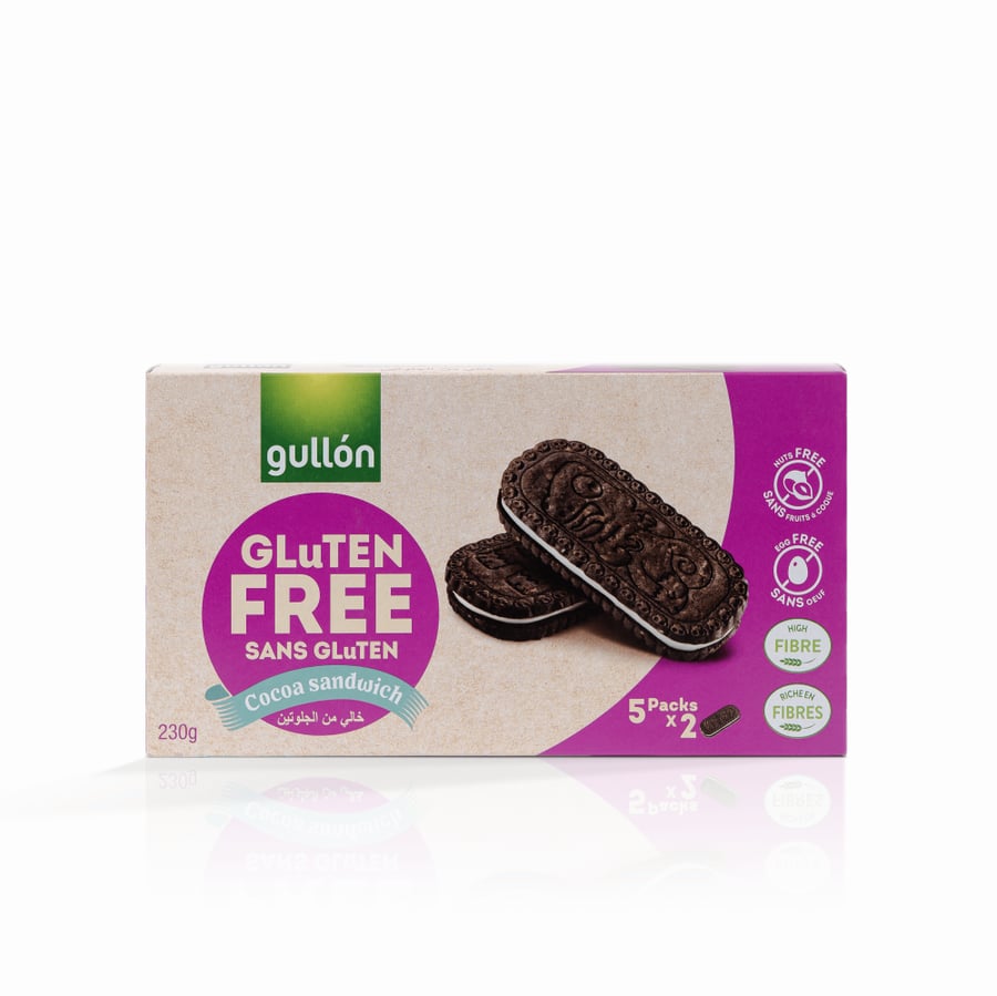 Gulen gluten-free biscuits with chocolate cream 230 grams