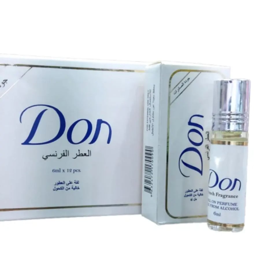 عطر دون رول اون برفيوم خالي من الكحول درزن 6 مل × 12 قطعة