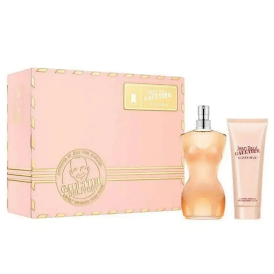 طقم هدايا عطر جان بول غولتير كلاسيك أو دو تواليت 100 مل + لوشن للجسم 75 مل