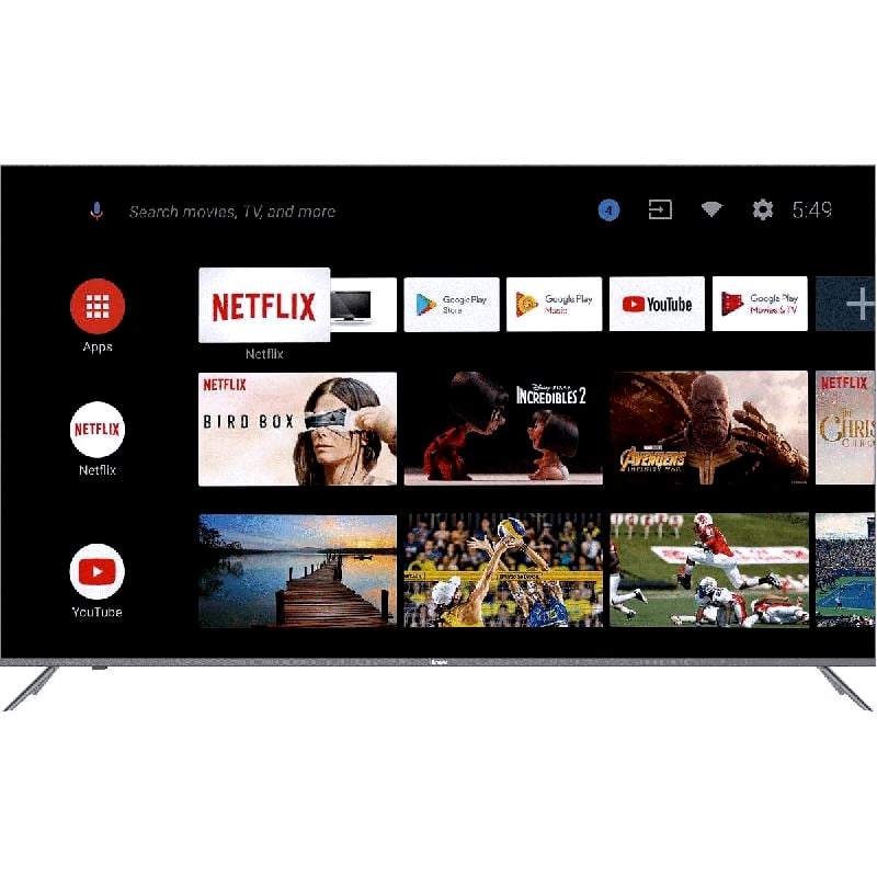 شاشة تلفزيون DANSAT دانسات 75 بوصة سمارت 4K