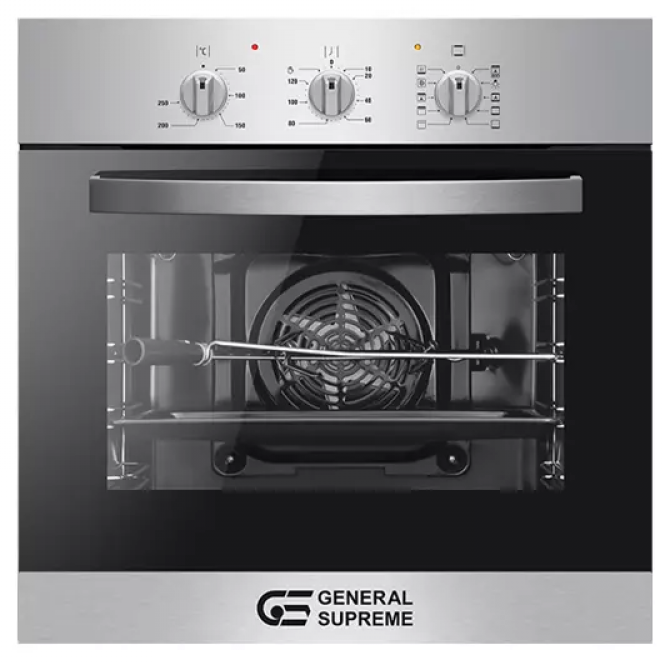 فرن كهرباء بلت إن جنرال سوبريم – 60 سم – 10 وظائف – ستيل – GSO605PEML