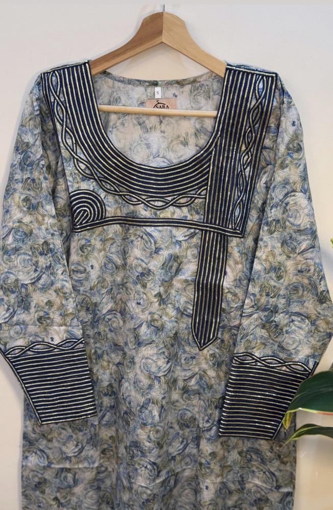 جلابيه نسائيه تلَي 3 كحلي ( XL-XXL)