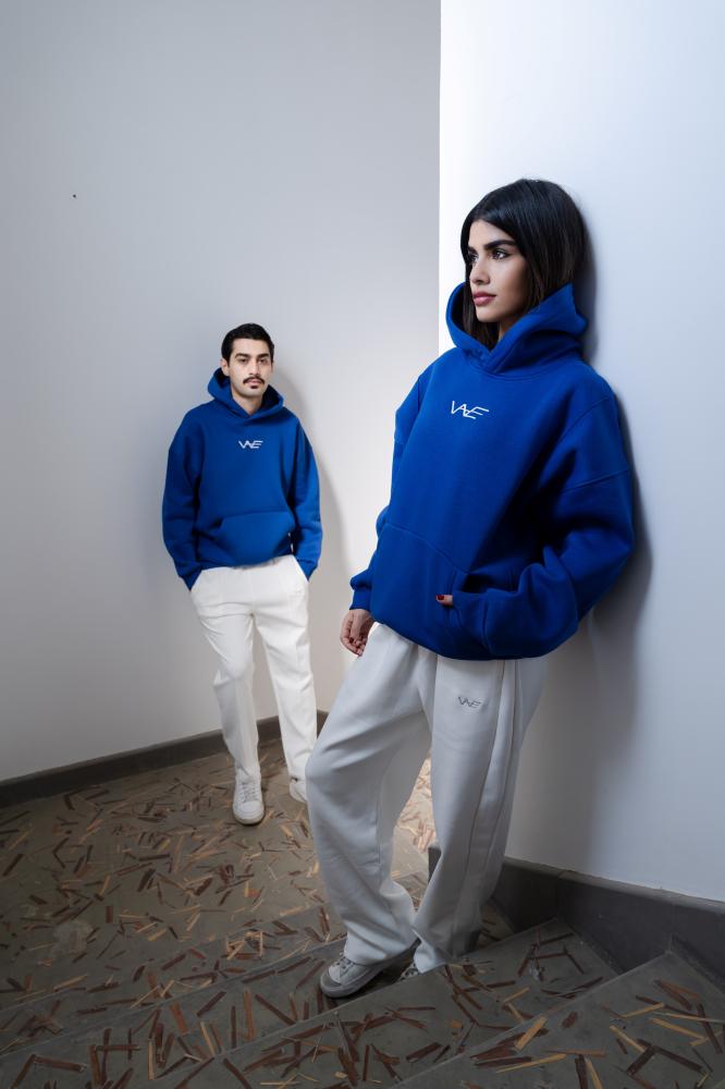 Blue hoodie