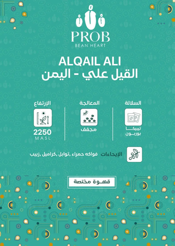 قهوة بروب القيل علي اليمن معالجة DQ  فاخر