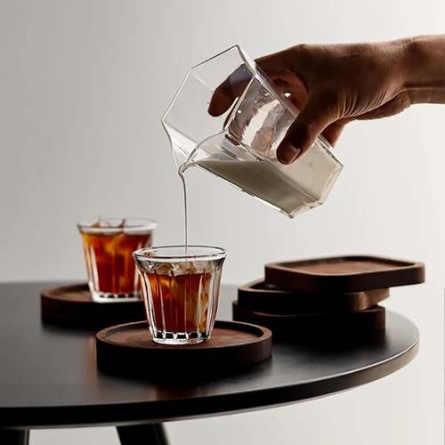 كوب زجاجي فاخر سعة 160 مل