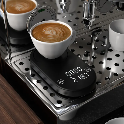 Special scale with vertical design - black