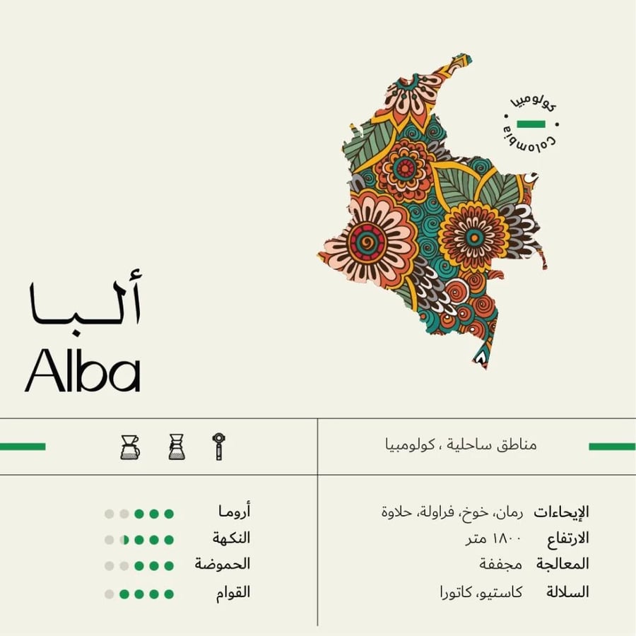 1 كيلو قهوة سويل البا كولومبيا