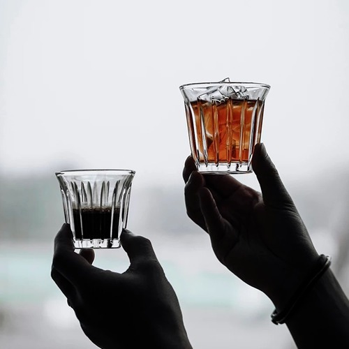 كوب زجاجي فاخر سعة 160 مل
