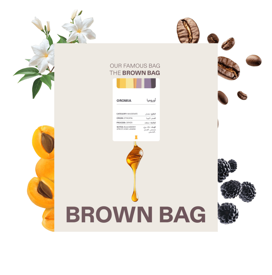 Brown Bag Oromia Dried Ethiopia Coffee 250 grams