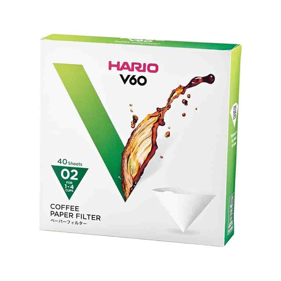 فلاتر كرتون هاريو 40 باكت V60 مقاس 02 | Hario Filter 02