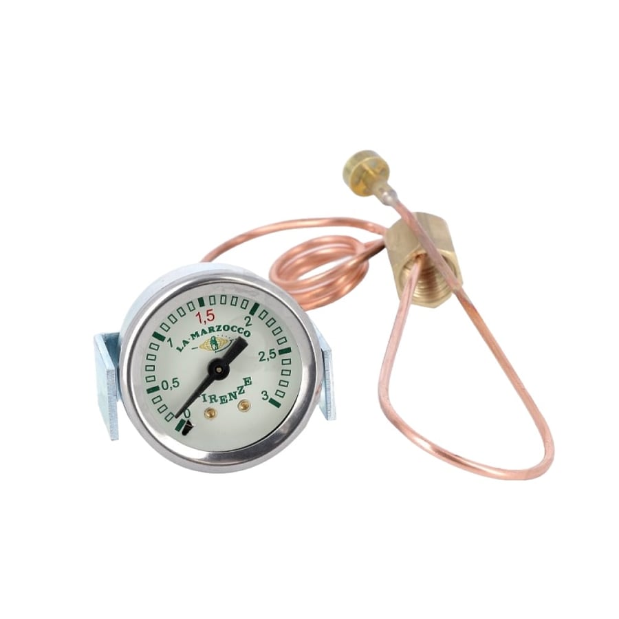 Manometer gauge for measuring steam boiler 0-3 bar with glass tube - Marzocco