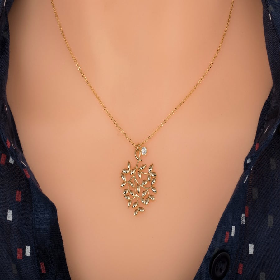 سلسال زركون ذهبي ناعم
