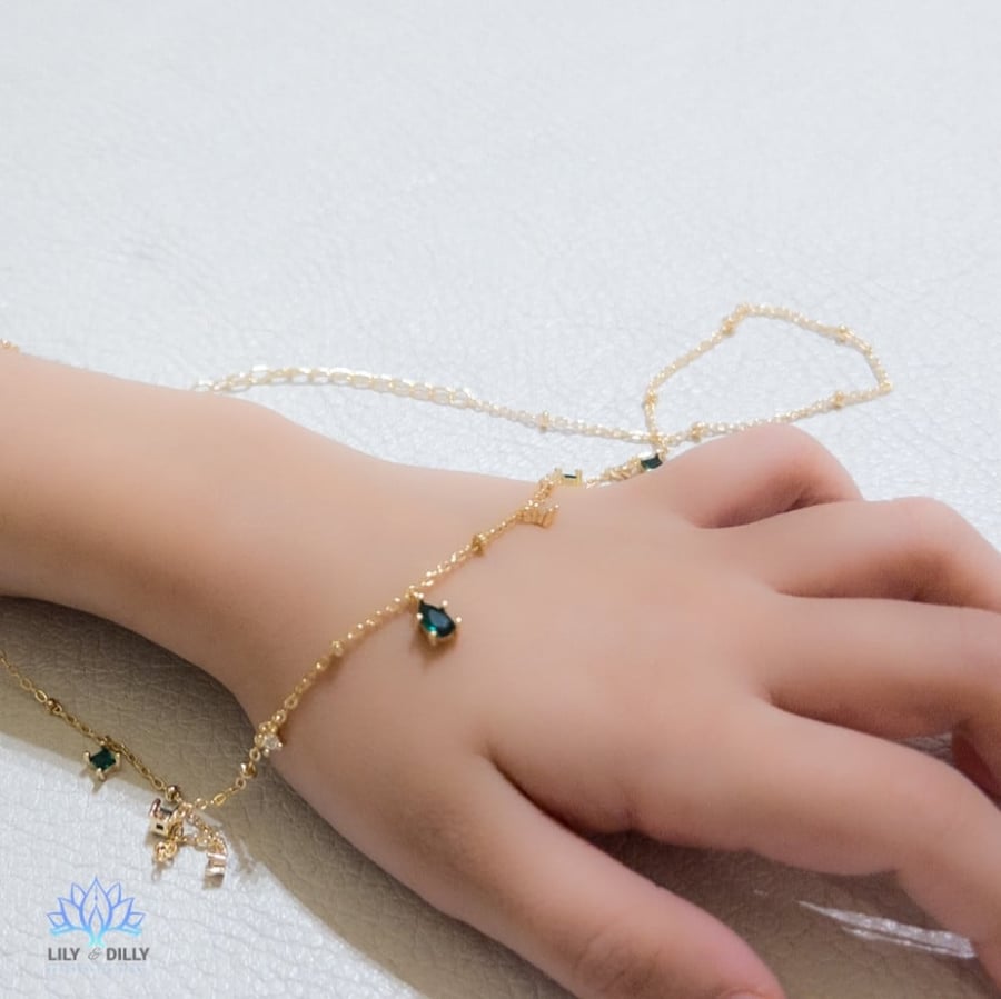 شوكر زمردة - فضة خالصة