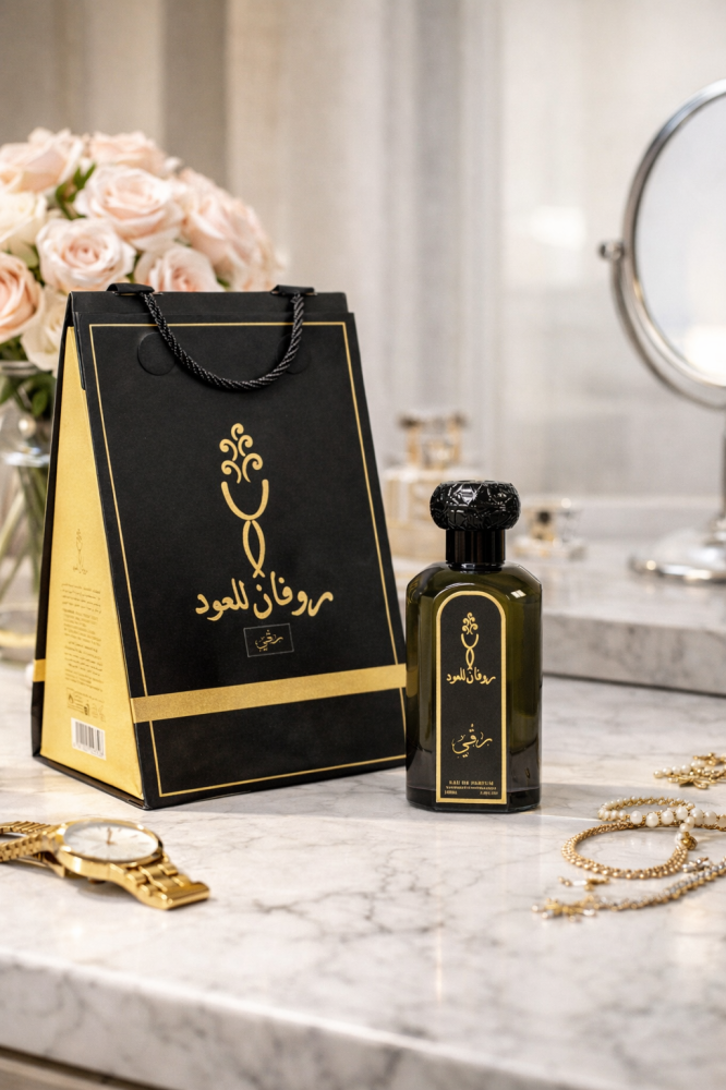 عطر رقي رجالي خشبي فاخر – روفان للعود