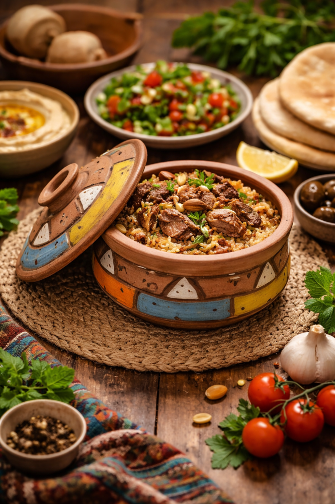 صحن فخار صغير بغطاء