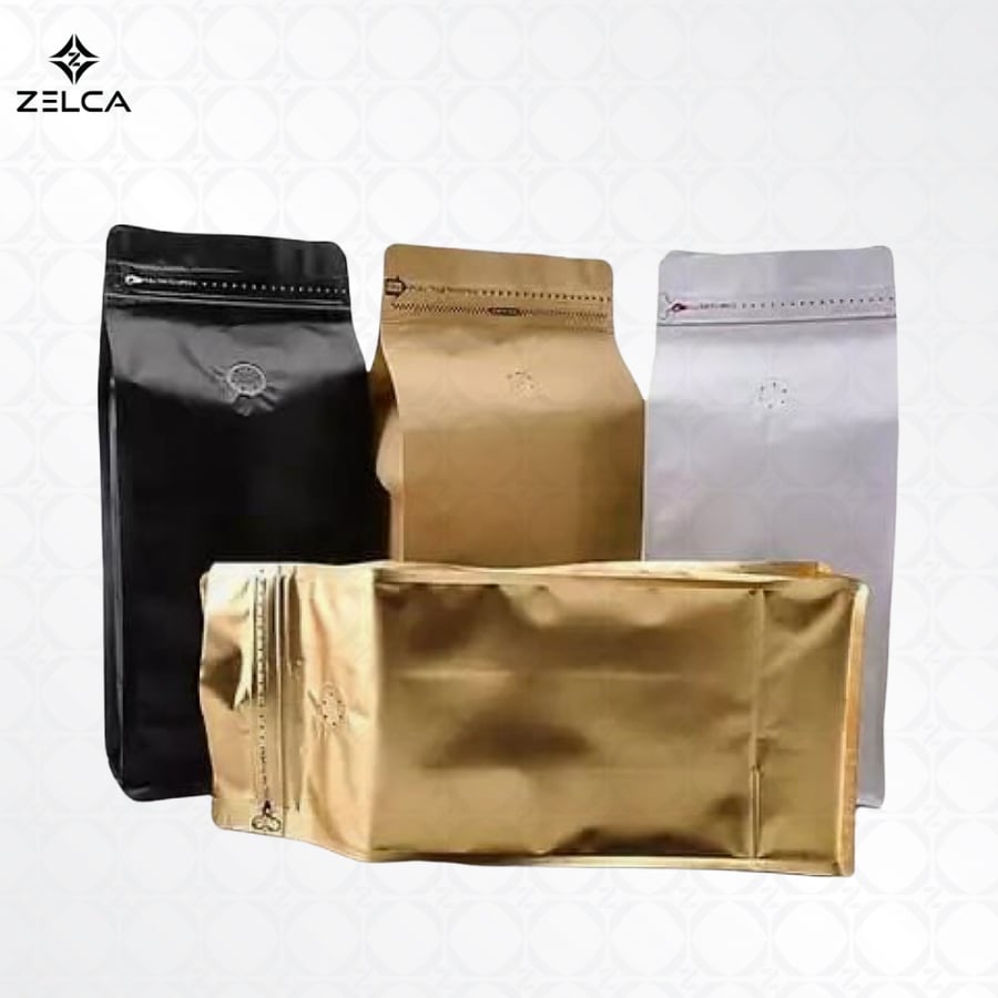 اكياس قهوة مع فتحة للتهوية