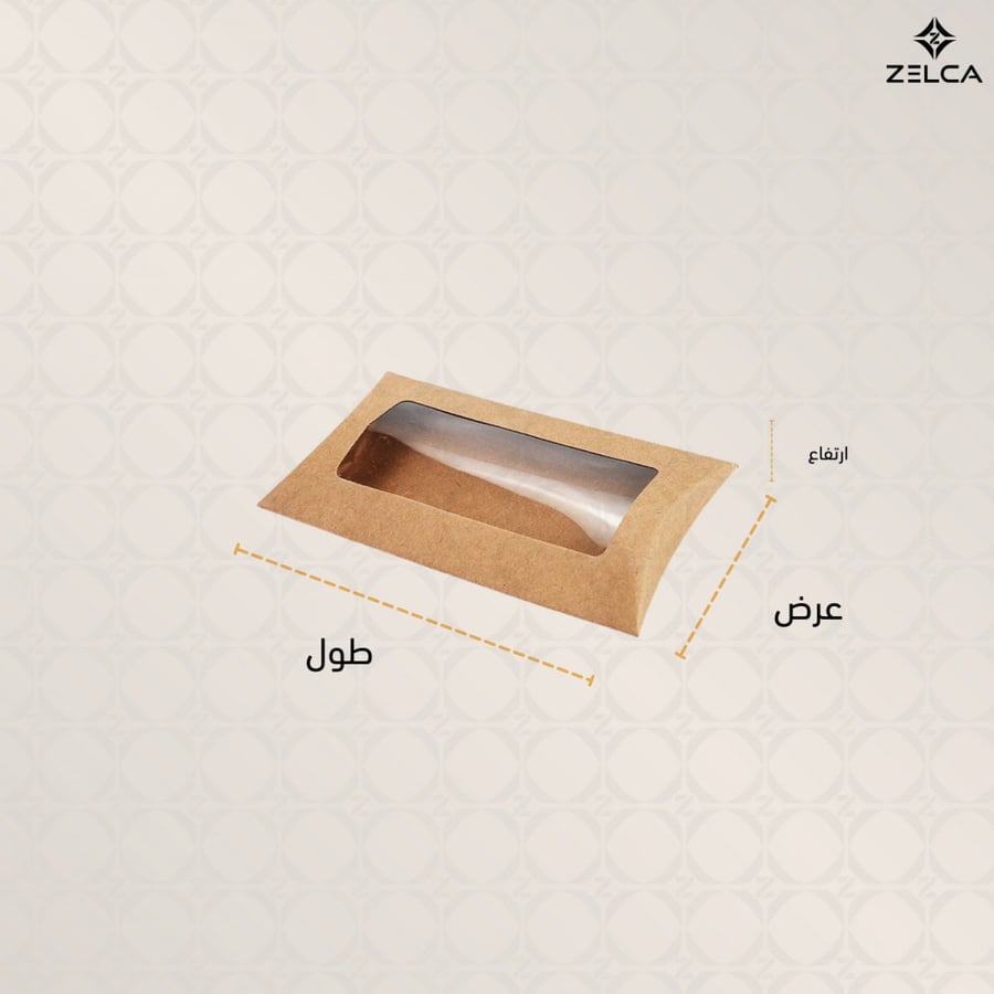 علب توزيعات صغيرة بنافذة